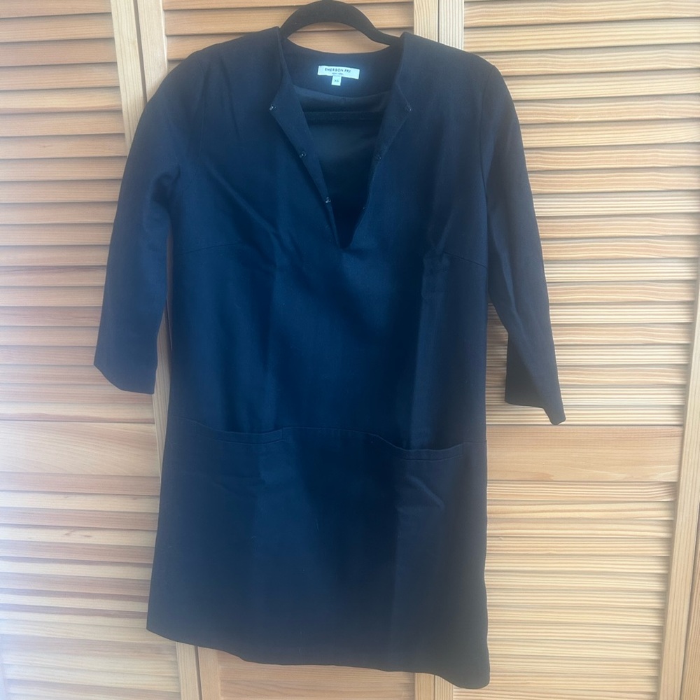 Emerson Fry Classic Black 3/4 Sleeve Dress